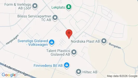 Affärslokaler till försäljning i Gislaved - Bild från Google Street View