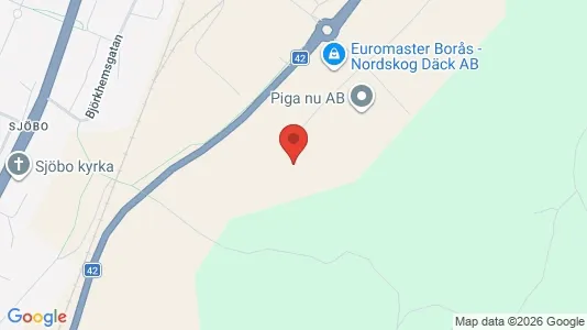 Affärslokaler till försäljning i Borås - kort over placeringen