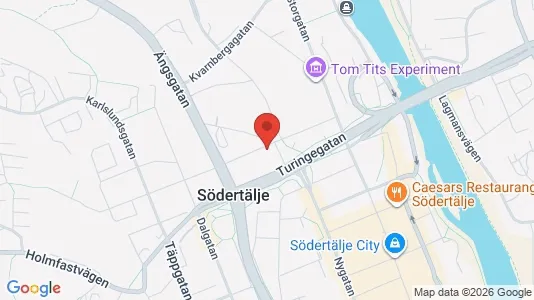 Kontorslokaler att hyra i Södertälje - kort over placeringen