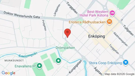 Affärslokaler till försäljning i Enköping - kort over placeringen