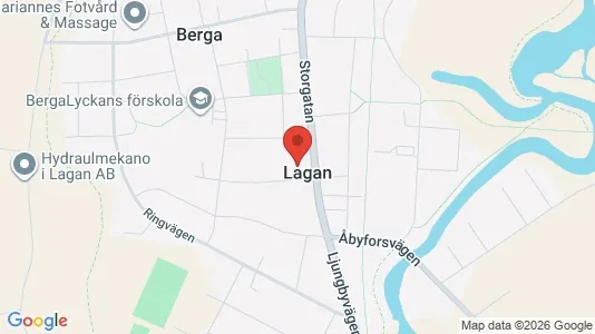 Affärslokaler till försäljning i Ljungby - kort over placeringen