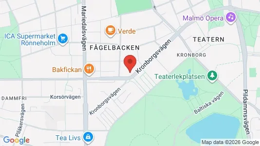 Kontorslokaler att hyra i Malmö Centrum - kort over placeringen