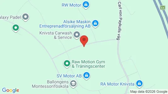 Industrilokaler att hyra i Knivsta - kort over placeringen