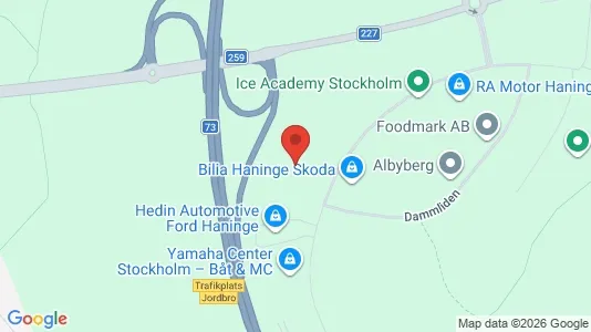 Kontorslokaler att hyra i Haninge - kort over placeringen