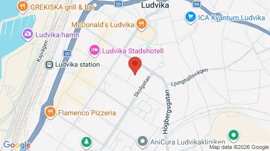 Affärslokaler till försäljning i Ludvika - Bild från Google Street View
