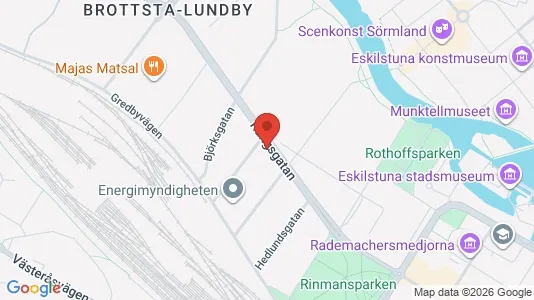 Kontorslokaler att hyra i Eskilstuna - kort over placeringen