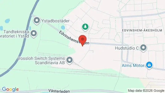 Kontorslokaler att hyra i Ystad - Bild från Google Street View