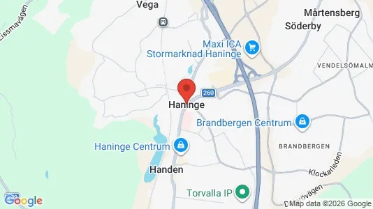 Butikslokaler att hyra i Haninge - Bild från Google Street View