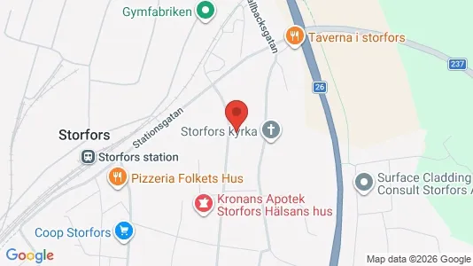 Affärslokaler till försäljning i Storfors - Bild från Google Street View