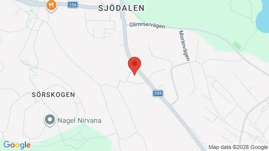 Butikslokaler att hyra i Huddinge - kort over placeringen