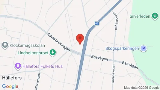Affärslokaler att hyra i Hällefors - Bild från Google Street View