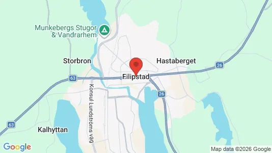 Affärslokaler att hyra i Filipstad - Bild från Google Street View