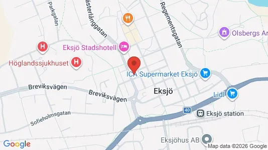 Kontorslokaler att hyra i Eksjö - Bild från Google Street View