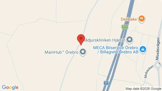 Lagerlokaler att hyra i Örebro - Bild från Google Street View