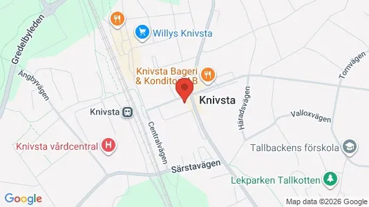 Affärslokaler att hyra i Knivsta - Bild från Google Street View