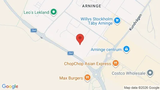 Affärslokaler att hyra i Täby - kort over placeringen
