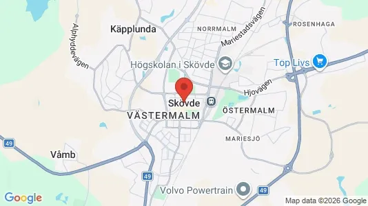 Affärslokaler att hyra i Skövde - Bild från Google Street View