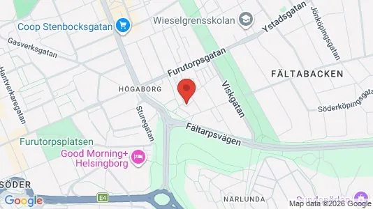 Affärslokaler till försäljning i Helsingborg - Bild från Google Street View