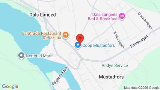 Affärslokaler att hyra i Bengtsfors - Bild från Google Street View