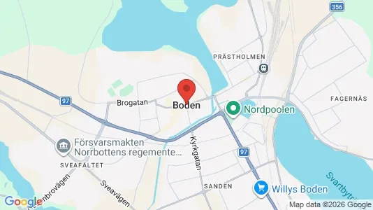 Butikslokaler att hyra i Boden - Bild från Google Street View