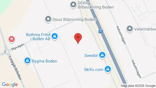 Industrilokaler att hyra i Boden - Bild från Google Street View