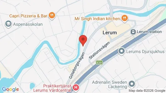 Affärslokaler att hyra i Lerum - Bild från Google Street View