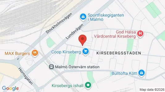 Affärslokaler att hyra i Kirseberg - Bild från Google Street View
