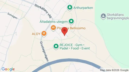 Industrilokaler att hyra i Nacka - kort over placeringen