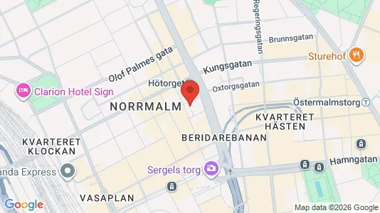Affärslokaler till försäljning i Stockholm Innerstad - Bild från Google Street View