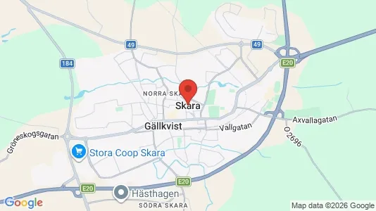 Lagerlokaler att hyra i Skara - Bild från Google Street View
