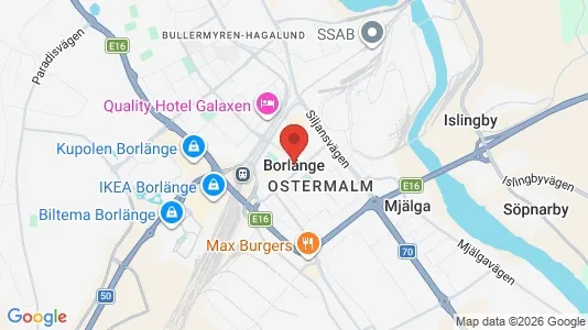 Affärslokaler att hyra i Borlänge - Bild från Google Street View