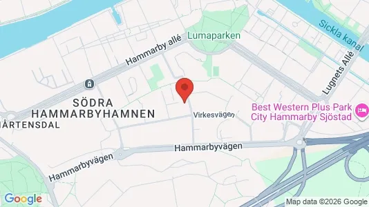 Kontorslokaler att hyra i Hammarbyhamnen - Bild från Google Street View