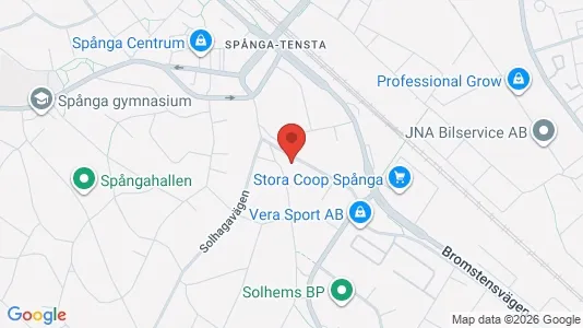 Industrilokaler att hyra i Västerort - kort over placeringen