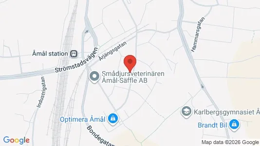 Affärslokaler till försäljning i Åmål - Bild från Google Street View