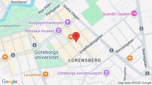 Affärslokaler att hyra i Göteborg Centrum - kort over placeringen