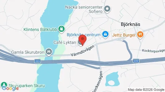 Affärslokaler att hyra i Nacka - kort over placeringen