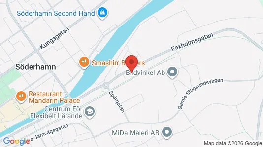 Affärslokaler till försäljning i Söderhamn - kort over placeringen