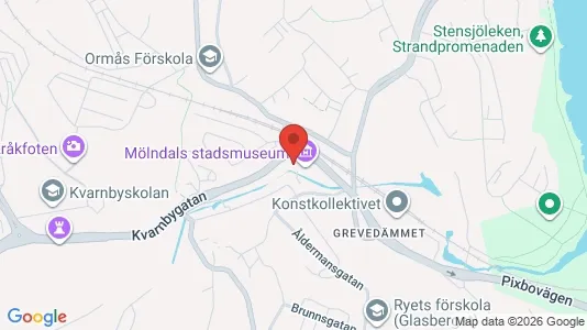 Kontorslokaler att hyra i Mölndal - kort over placeringen