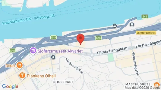 Kontorslokaler att hyra i Majorna-Linné - kort over placeringen