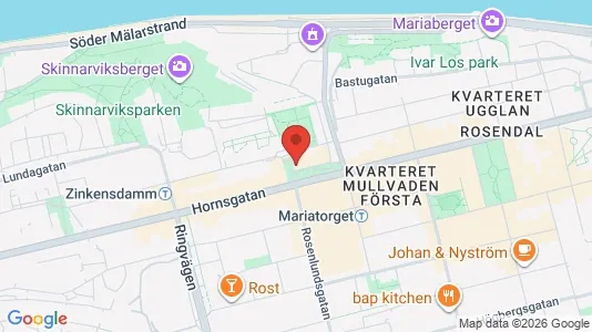 Kontorslokaler att hyra i Södermalm - kort over placeringen