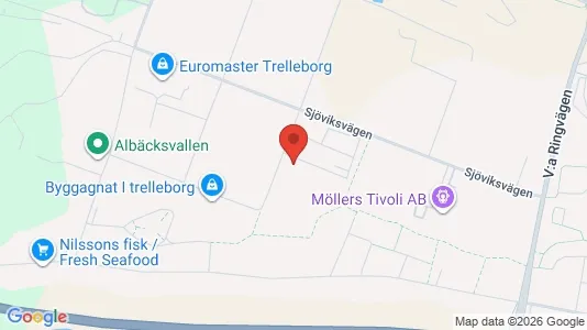 Kontorslokaler att hyra i Trelleborg - kort over placeringen