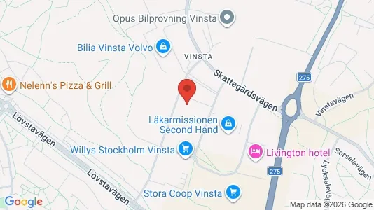 Kontorslokaler att hyra i Västerort - kort over placeringen