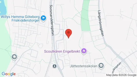 Affärslokaler att hyra i Västra hisingen - kort over placeringen