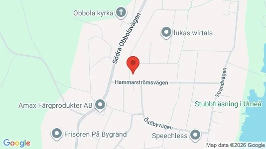 Affärslokaler till försäljning i Umeå - kort over placeringen