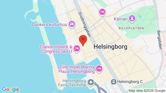 Kontorslokaler att hyra i Helsingborg - kort over placeringen