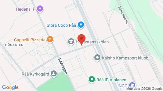 Kontorslokaler att hyra i Helsingborg - kort over placeringen