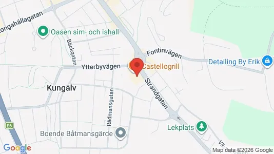 Lagerlokaler att hyra i Kungälv - kort over placeringen
