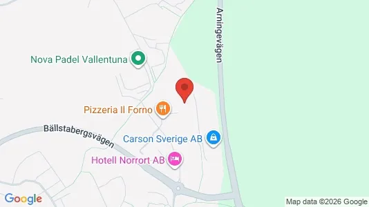 Industrilokaler att hyra i Vallentuna - kort over placeringen