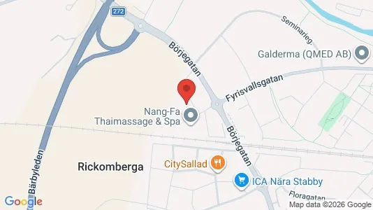 Kontorslokaler att hyra i Uppsala - kort over placeringen