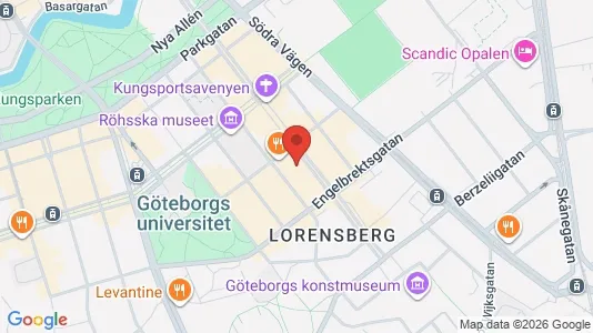 Kontorslokaler att hyra i Göteborg Centrum - kort over placeringen